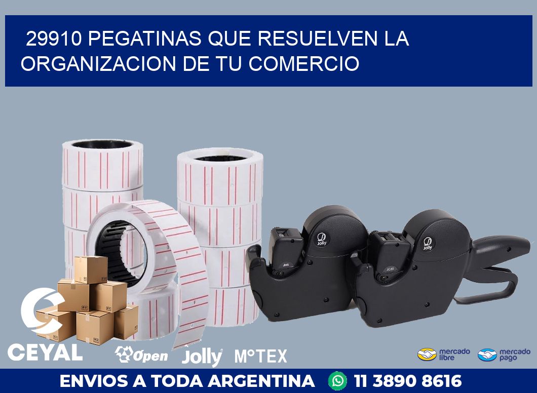 29910 PEGATINAS QUE RESUELVEN LA ORGANIZACION DE TU COMERCIO
