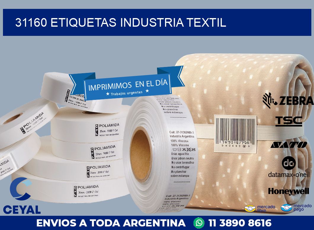 31160 ETIQUETAS INDUSTRIA TEXTIL