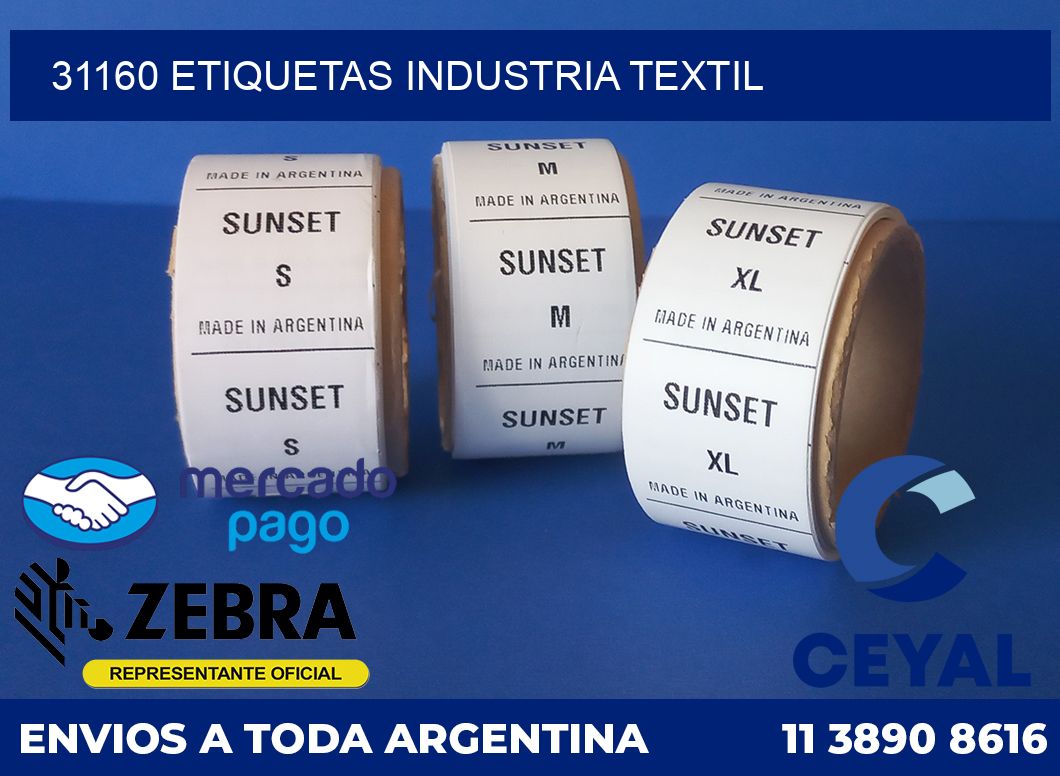 31160 ETIQUETAS INDUSTRIA TEXTIL