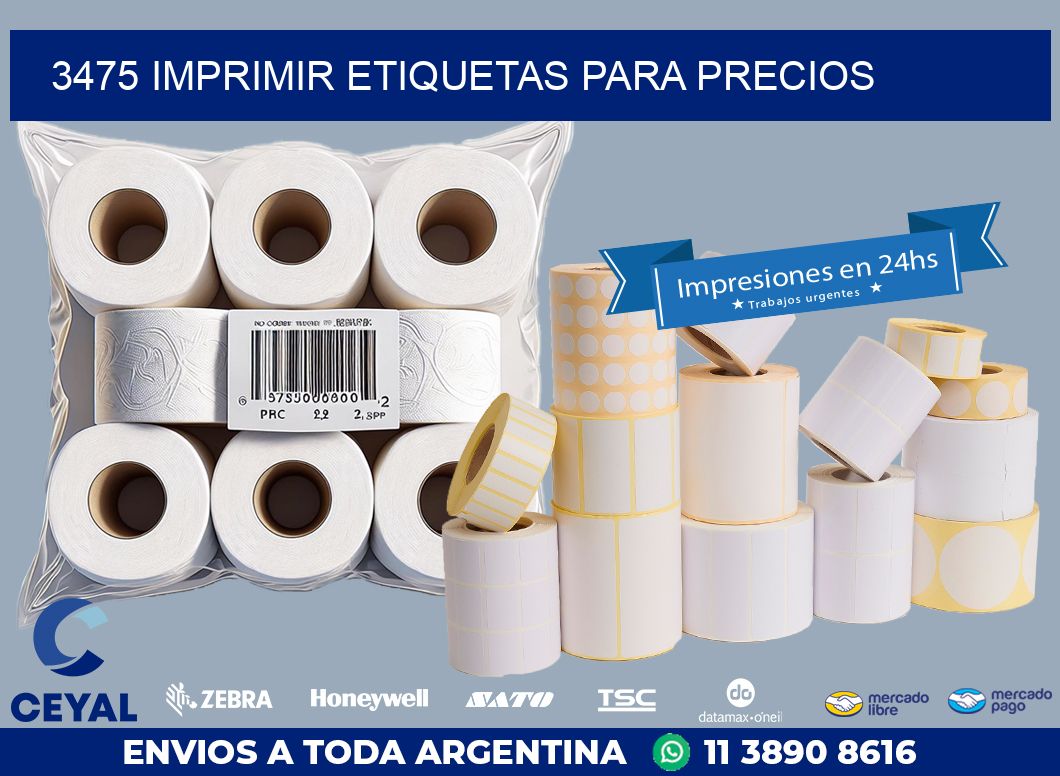 3475 IMPRIMIR ETIQUETAS PARA PRECIOS