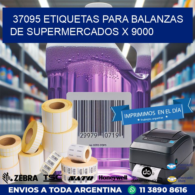 37095 ETIQUETAS PARA BALANZAS DE SUPERMERCADOS X 9000