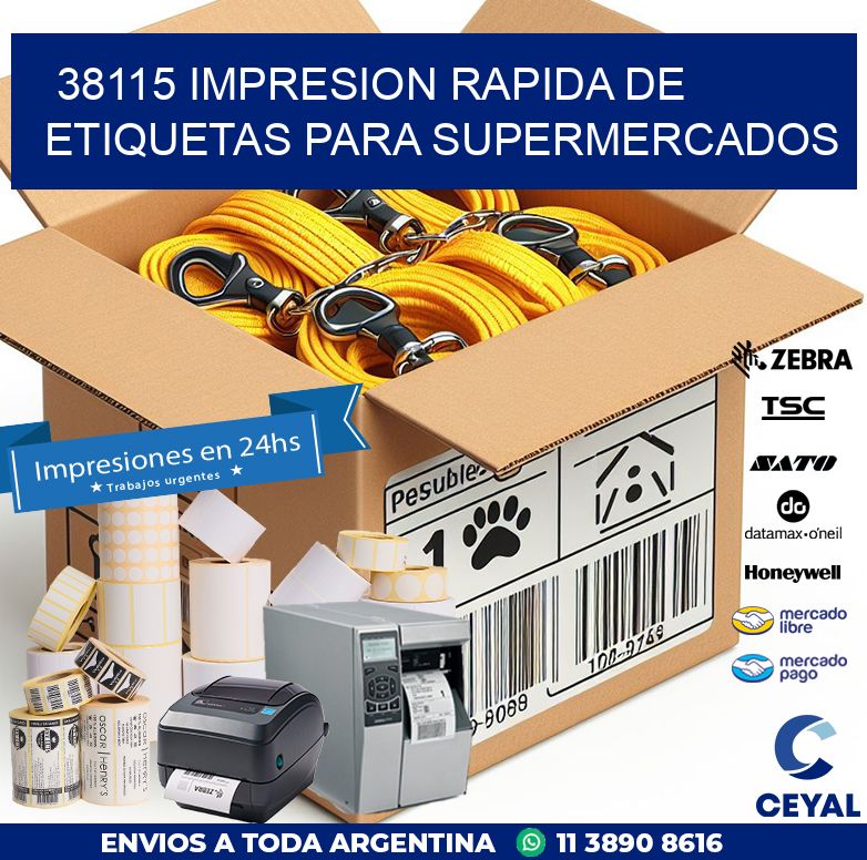 38115 IMPRESION RAPIDA DE ETIQUETAS PARA SUPERMERCADOS