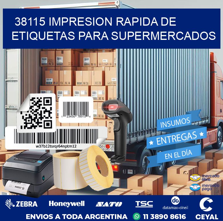 38115 IMPRESION RAPIDA DE ETIQUETAS PARA SUPERMERCADOS