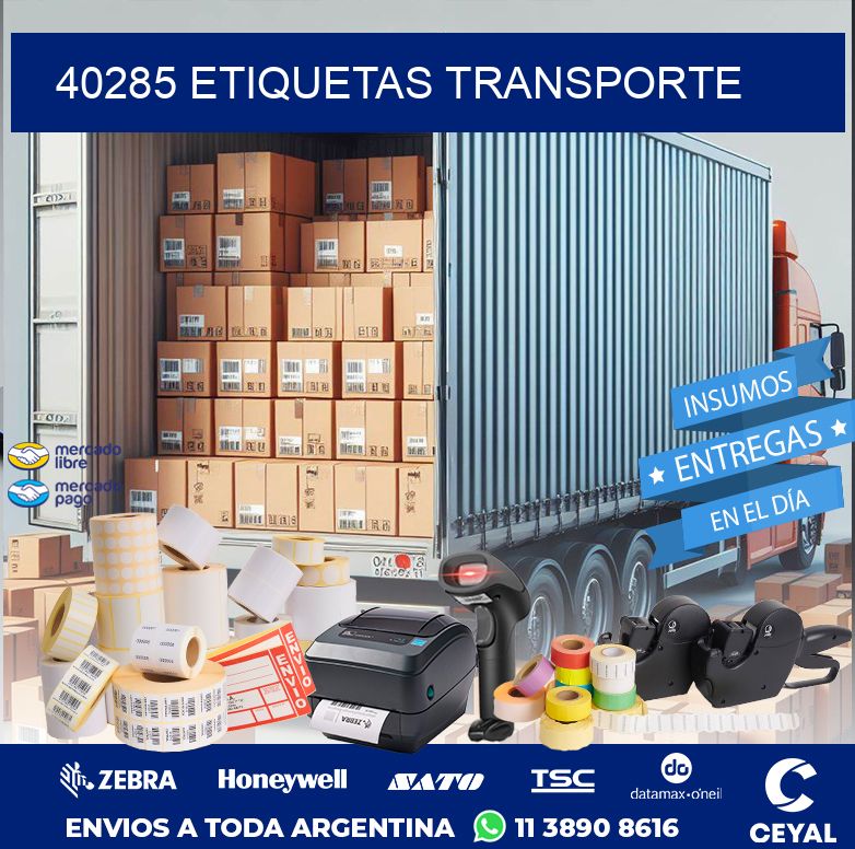 40285 ETIQUETAS TRANSPORTE