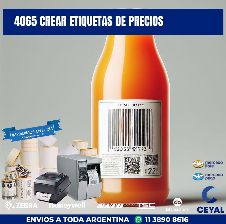 4065 CREAR ETIQUETAS DE PRECIOS