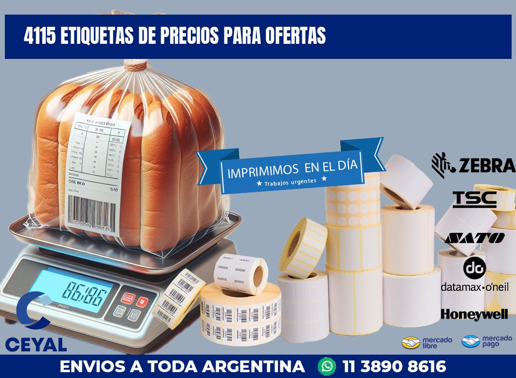 4115 ETIQUETAS DE PRECIOS PARA OFERTAS