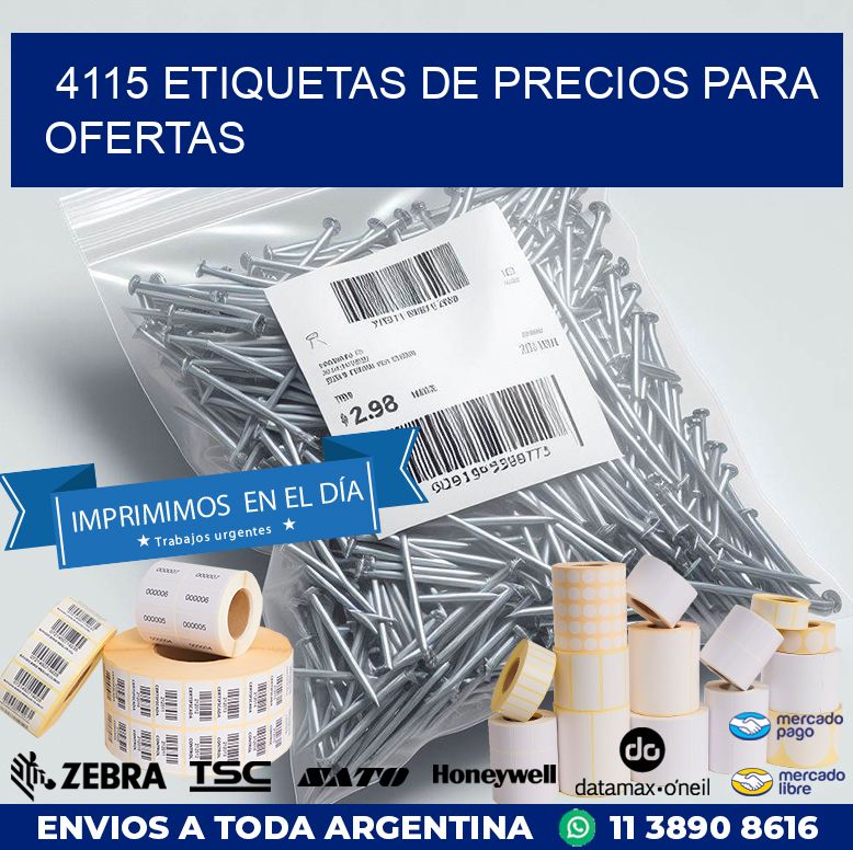 4115 ETIQUETAS DE PRECIOS PARA OFERTAS
