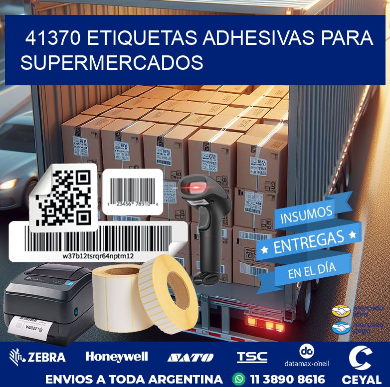 41370 ETIQUETAS ADHESIVAS PARA SUPERMERCADOS
