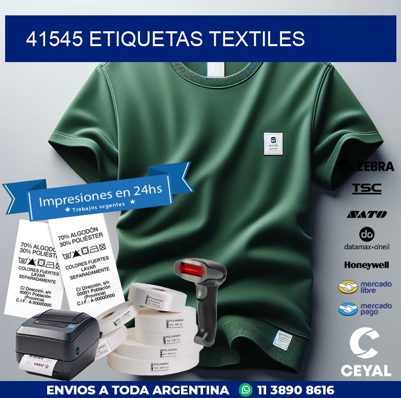41545 ETIQUETAS TEXTILES