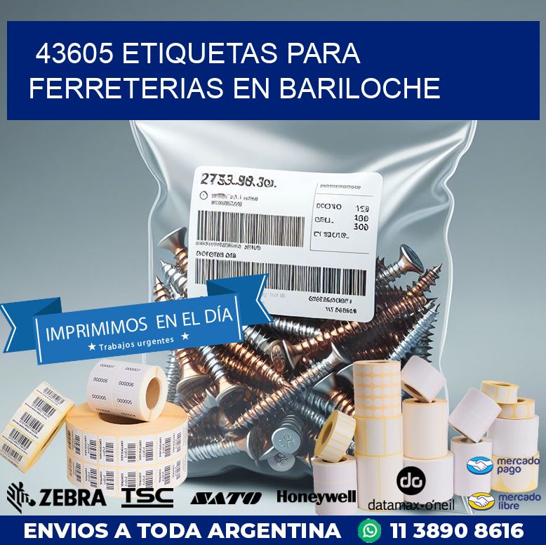 43605 ETIQUETAS PARA FERRETERIAS EN BARILOCHE