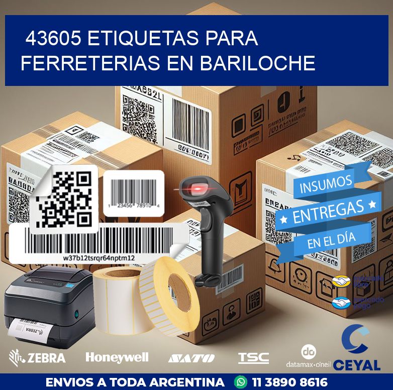 43605 ETIQUETAS PARA FERRETERIAS EN BARILOCHE