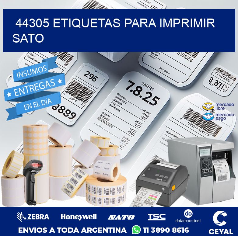 44305 ETIQUETAS PARA IMPRIMIR SATO