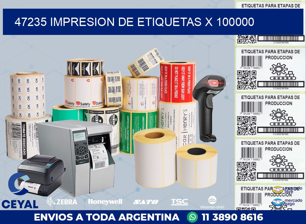 47235 IMPRESION DE ETIQUETAS X 100000