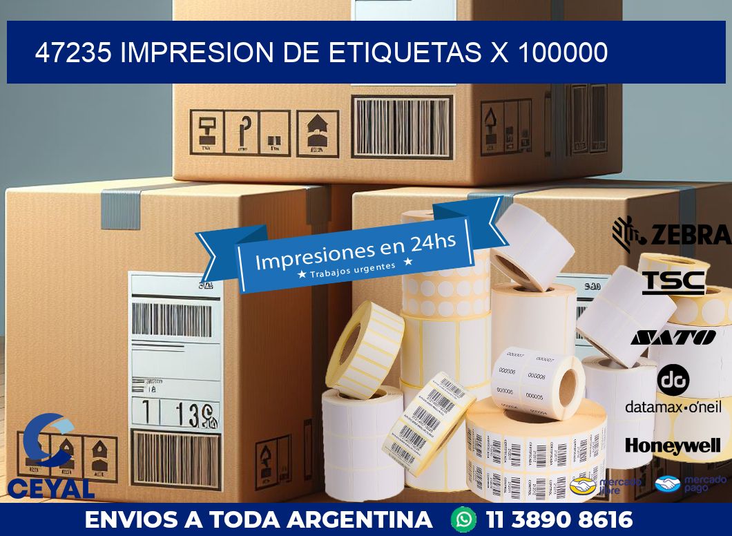 47235 IMPRESION DE ETIQUETAS X 100000