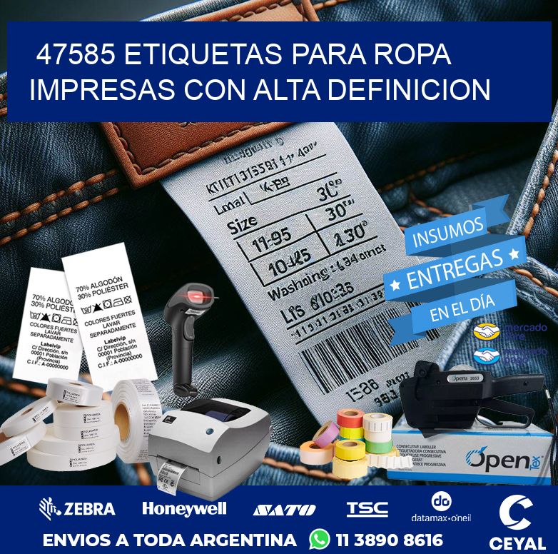 47585 ETIQUETAS PARA ROPA IMPRESAS CON ALTA DEFINICION