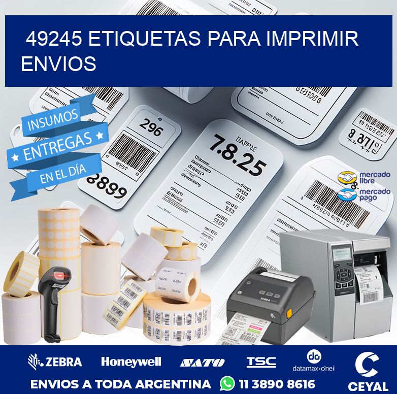 49245 ETIQUETAS PARA IMPRIMIR ENVIOS