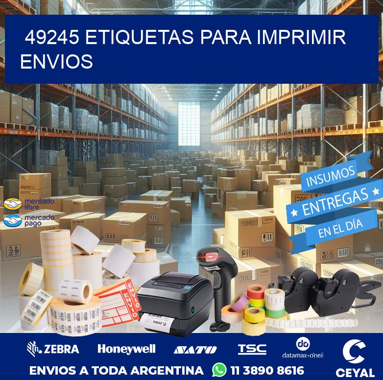 49245 ETIQUETAS PARA IMPRIMIR ENVIOS