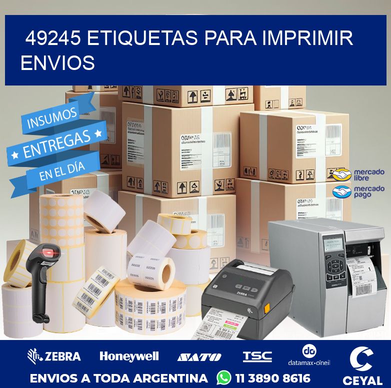 49245 ETIQUETAS PARA IMPRIMIR ENVIOS