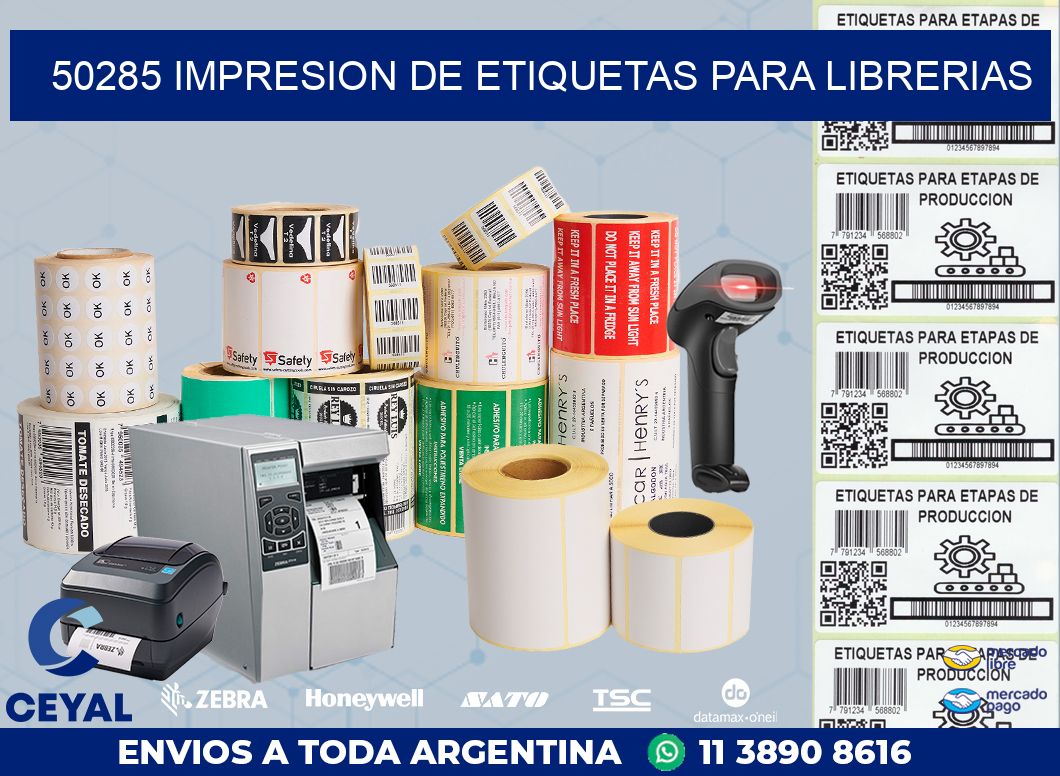 50285 IMPRESION DE ETIQUETAS PARA LIBRERIAS
