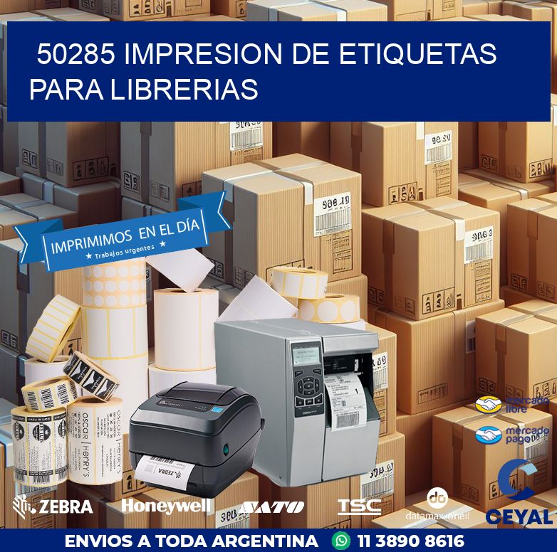 50285 IMPRESION DE ETIQUETAS PARA LIBRERIAS