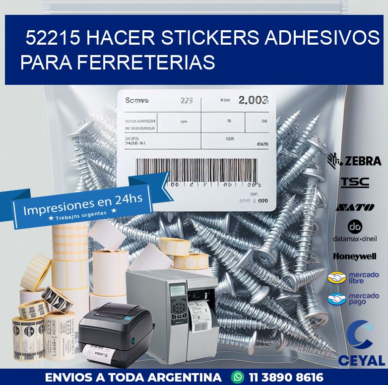 52215 HACER STICKERS ADHESIVOS PARA FERRETERIAS