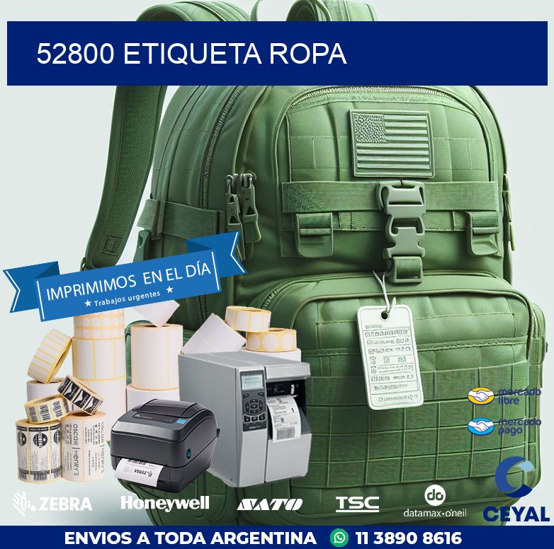 52800 ETIQUETA ROPA