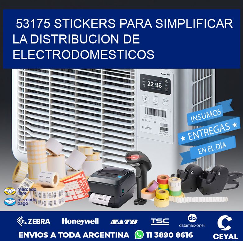 53175 STICKERS PARA SIMPLIFICAR LA DISTRIBUCION DE ELECTRODOMESTICOS