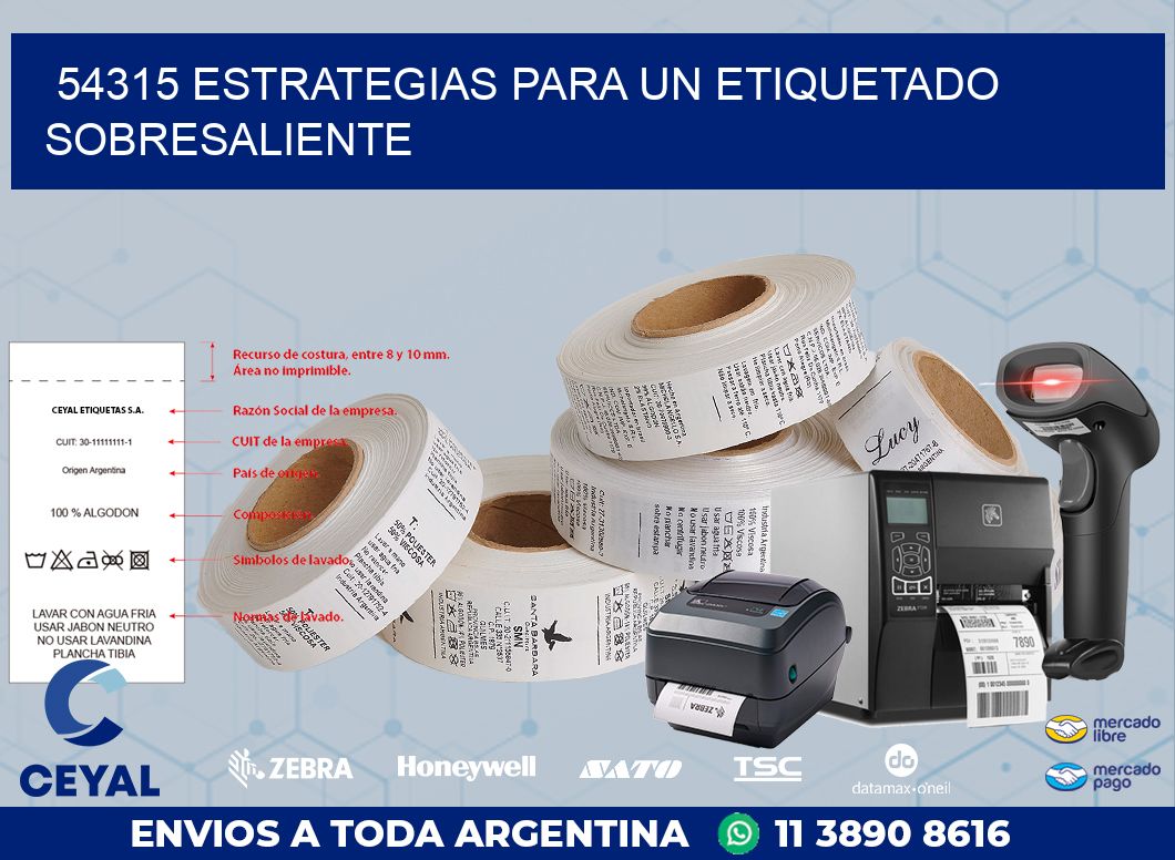 54315 ESTRATEGIAS PARA UN ETIQUETADO SOBRESALIENTE