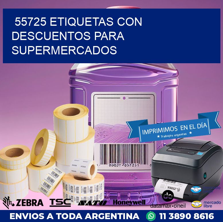 55725 ETIQUETAS CON DESCUENTOS PARA SUPERMERCADOS