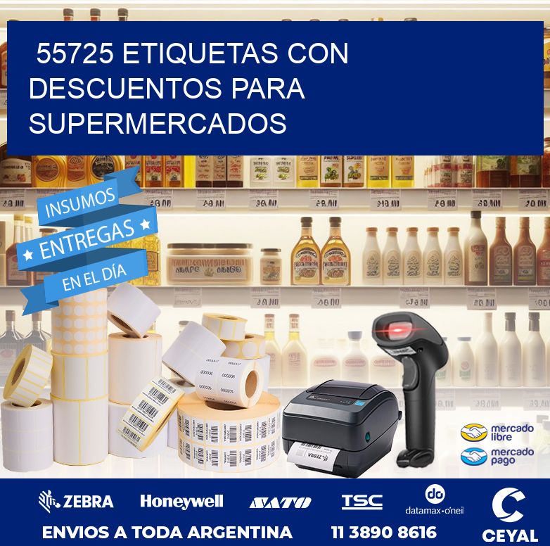 55725 ETIQUETAS CON DESCUENTOS PARA SUPERMERCADOS