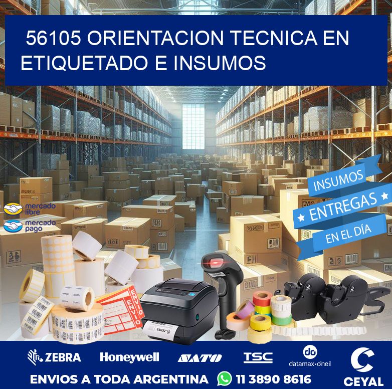 56105 ORIENTACION TECNICA EN ETIQUETADO E INSUMOS