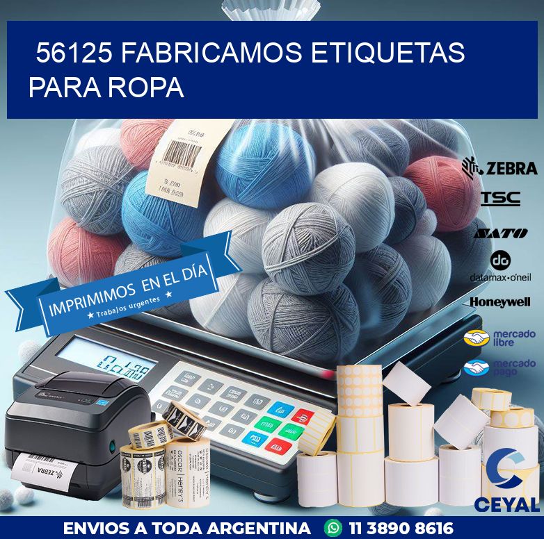 56125 FABRICAMOS ETIQUETAS PARA ROPA