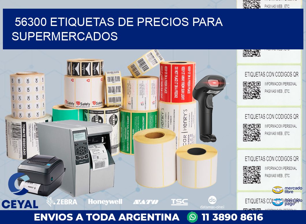 56300 ETIQUETAS DE PRECIOS PARA SUPERMERCADOS