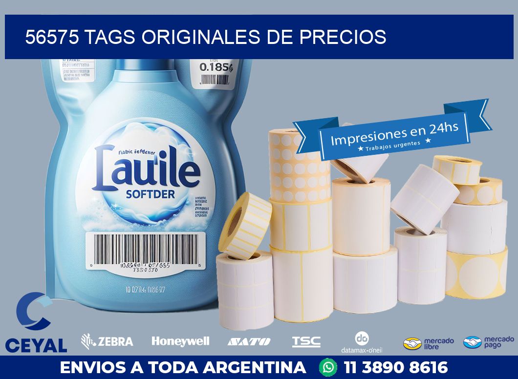56575 TAGS ORIGINALES DE PRECIOS