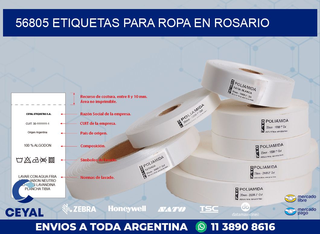 56805 ETIQUETAS PARA ROPA EN ROSARIO
