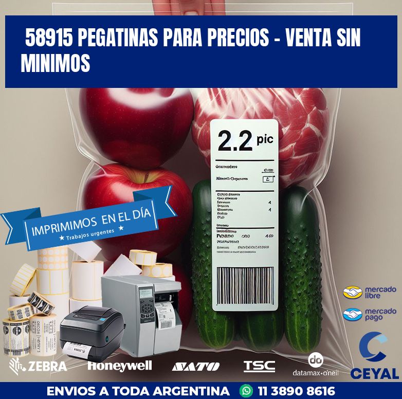 58915 PEGATINAS PARA PRECIOS - VENTA SIN MINIMOS