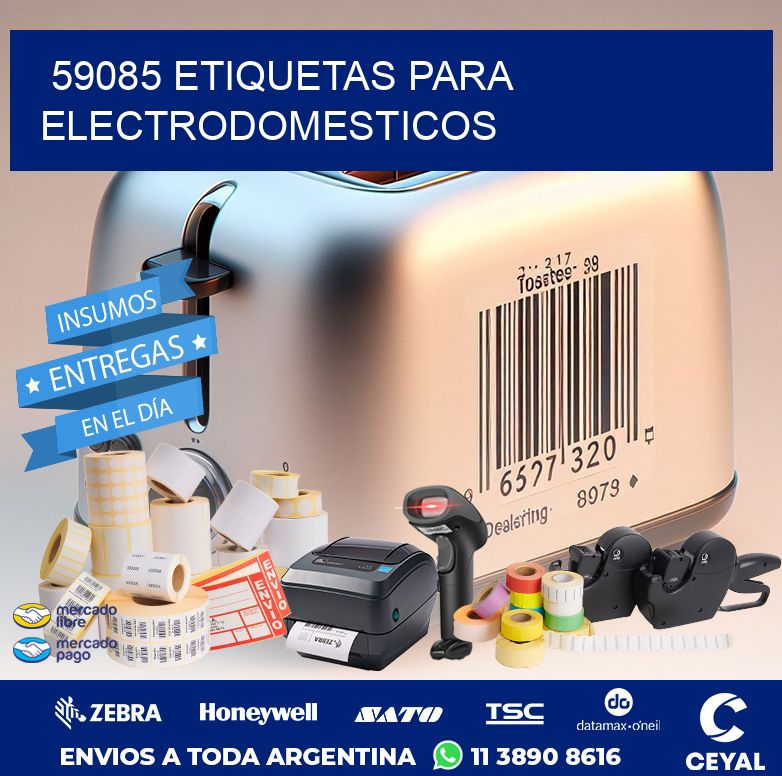 59085 ETIQUETAS PARA ELECTRODOMESTICOS