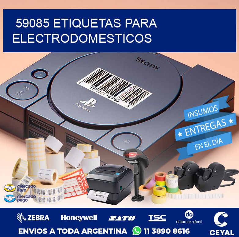 59085 ETIQUETAS PARA ELECTRODOMESTICOS