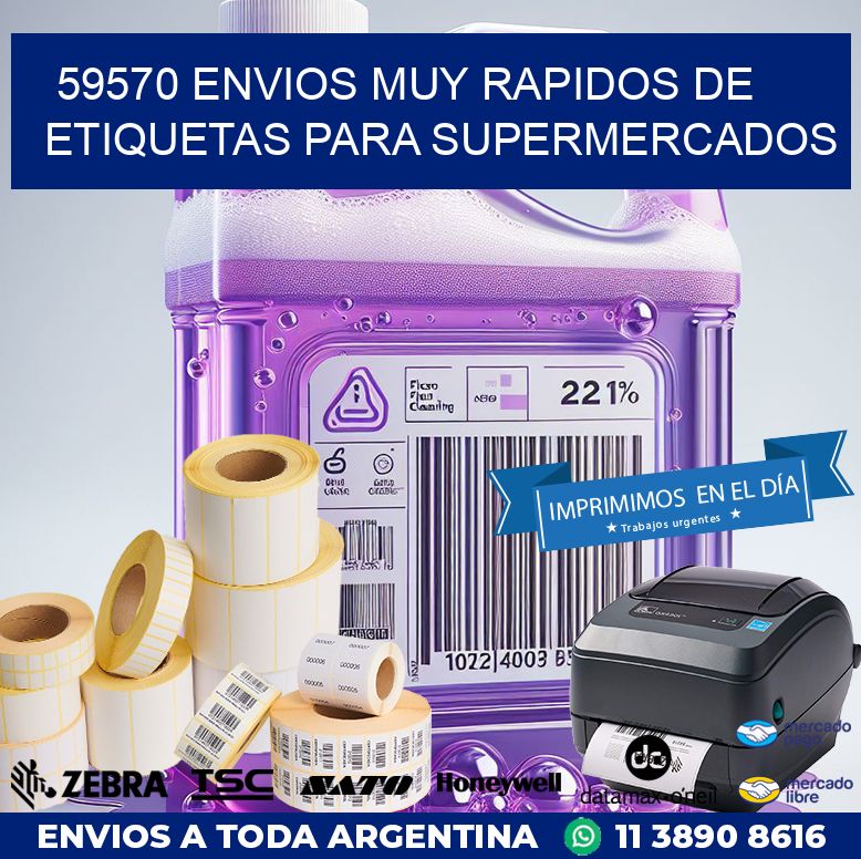 59570 ENVIOS MUY RAPIDOS DE ETIQUETAS PARA SUPERMERCADOS