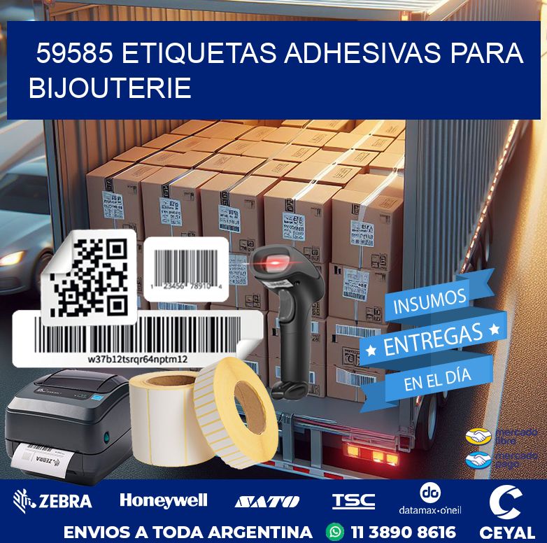59585 ETIQUETAS ADHESIVAS PARA BIJOUTERIE