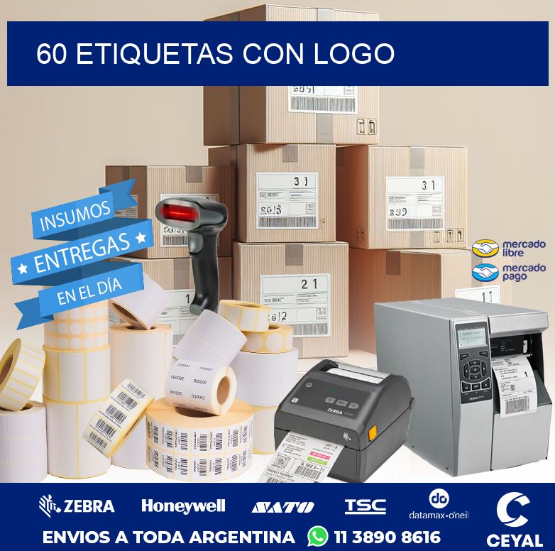 60 ETIQUETAS CON LOGO