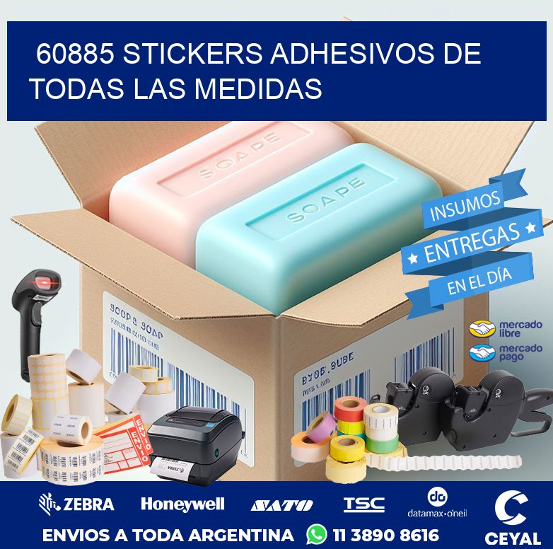 60885 STICKERS ADHESIVOS DE TODAS LAS MEDIDAS
