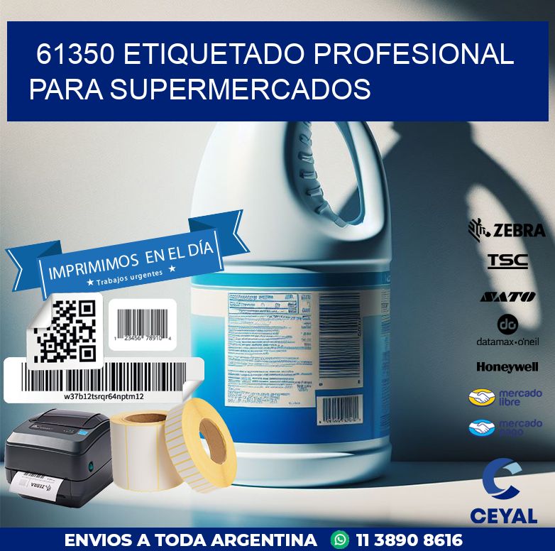 61350 ETIQUETADO PROFESIONAL PARA SUPERMERCADOS