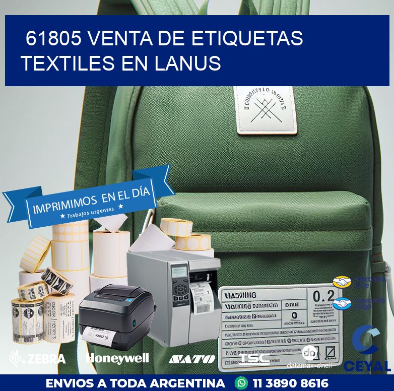 61805 VENTA DE ETIQUETAS TEXTILES EN LANUS