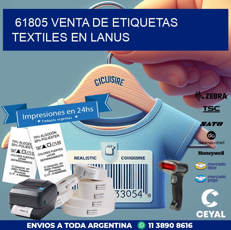 61805 VENTA DE ETIQUETAS TEXTILES EN LANUS