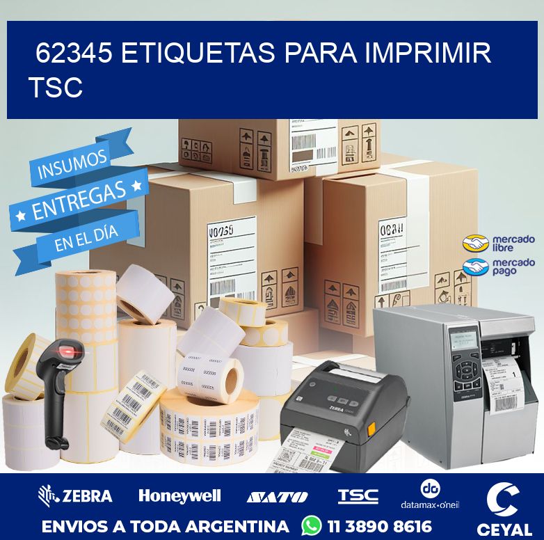 62345 ETIQUETAS PARA IMPRIMIR TSC