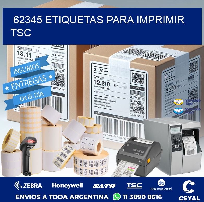62345 ETIQUETAS PARA IMPRIMIR TSC