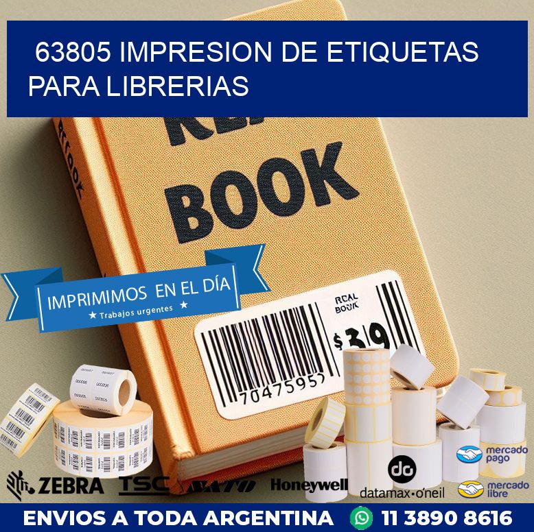 63805 IMPRESION DE ETIQUETAS PARA LIBRERIAS