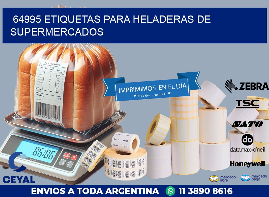 64995 ETIQUETAS PARA HELADERAS DE SUPERMERCADOS