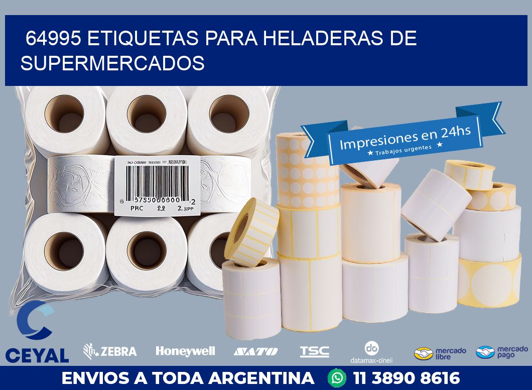 64995 ETIQUETAS PARA HELADERAS DE SUPERMERCADOS